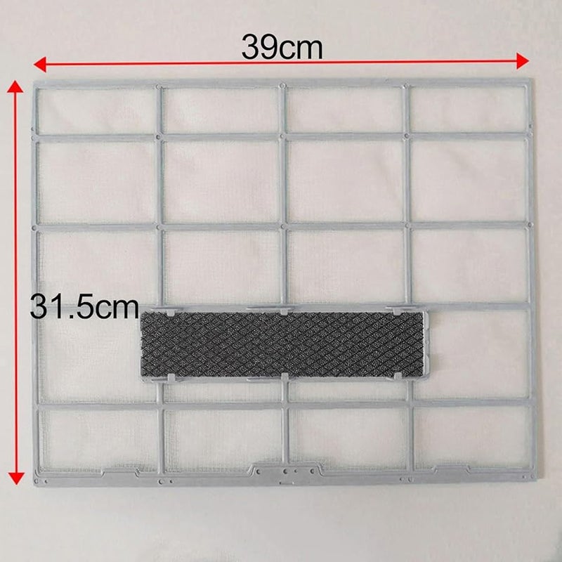 وسادات مرشح استبدال مكيف الهواء من ميديا 5 قطع 215 × 50 مم شبكة مضادة للغبار ثلاثية الطبقات باللون الأسود - Image 4