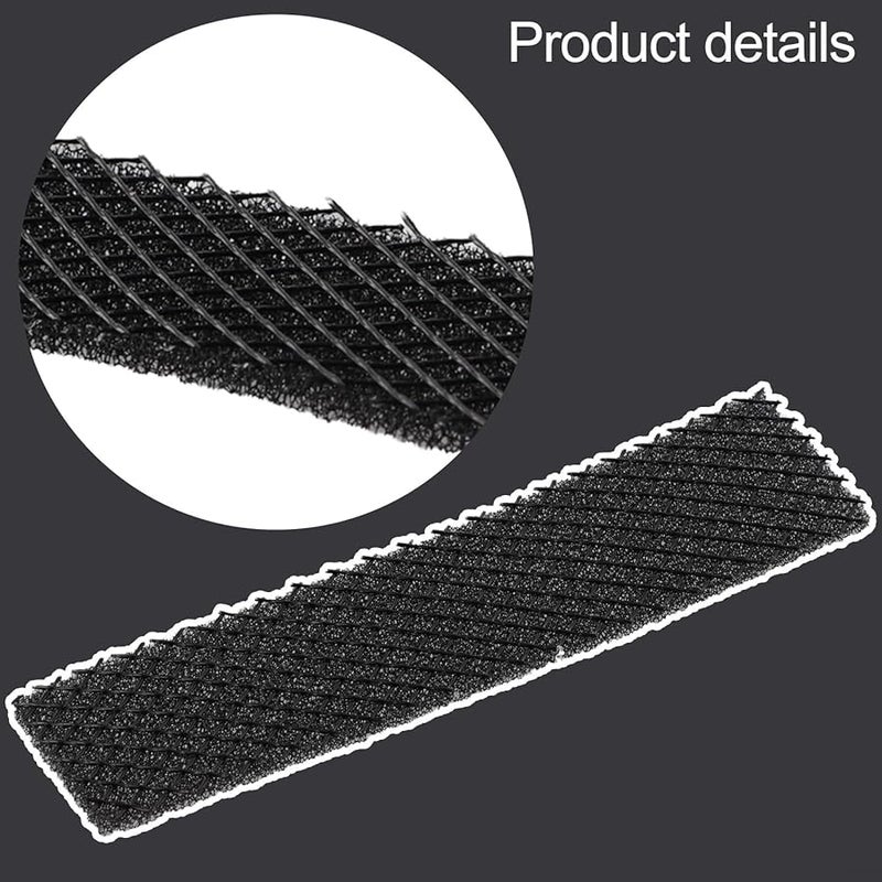 وسادات مرشح استبدال مكيف الهواء من ميديا 5 قطع 215 × 50 مم شبكة مضادة للغبار ثلاثية الطبقات باللون الأسود - Image 5