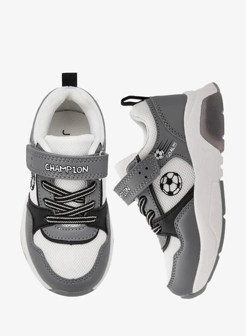 جونيورز Boys Hook & Loop Light-Up Ankle Sneakers