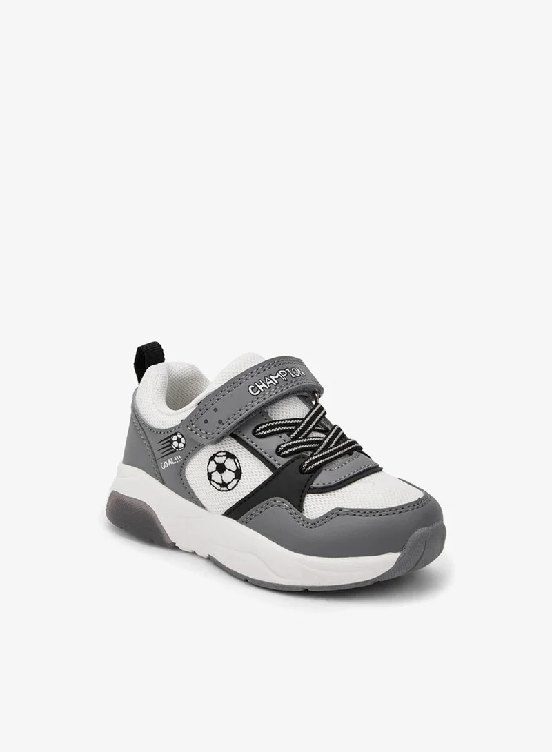 جونيورز Boys Hook & Loop Light-Up Ankle Sneakers