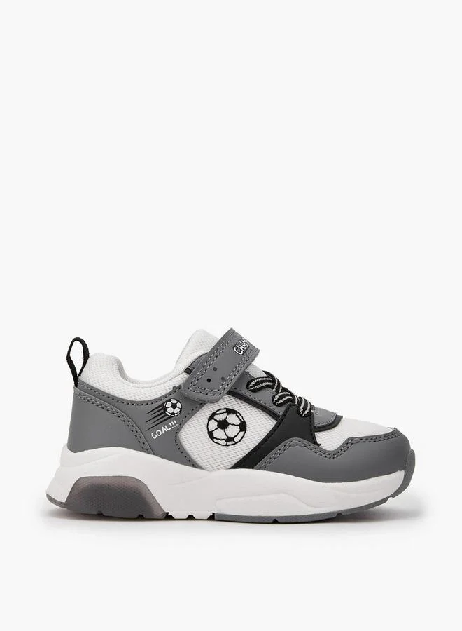 JUNIORS Boys Hook & Loop Light-Up Ankle Sneakers