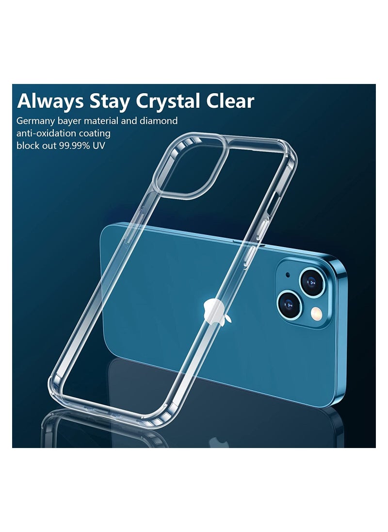 Iphone 14 Plus clear case Anti Yellowing, Anti Drop Anti-scratch Comfortable hold Shock Absorbing (Iphone 14 Plus)