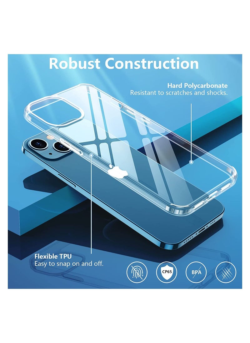 Iphone 14 Plus clear case Anti Yellowing, Anti Drop Anti-scratch Comfortable hold Shock Absorbing (Iphone 14 Plus)