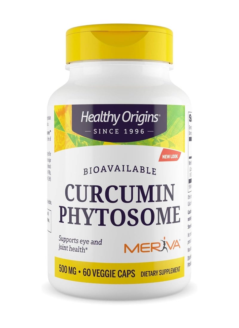 Healthy Origins - Bioavailable Curcumin Phytosome Supports Eye And Joint Health Dietary Supplement ( Meriva ) 500 Mg, 60 Veggie Caps - Image 1
