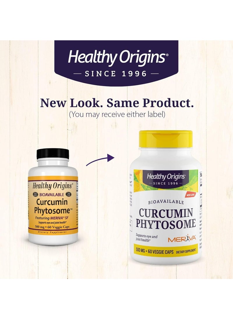 Healthy Origins - Bioavailable Curcumin Phytosome Supports Eye And Joint Health Dietary Supplement ( Meriva ) 500 Mg, 60 Veggie Caps - Image 1
