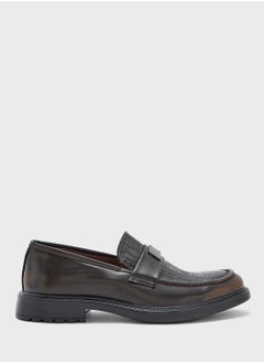 Robert Wood Croc Emboss Formal Loafers  - Image 1