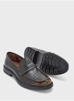 Robert Wood Croc Emboss Formal Loafers  - Image 3