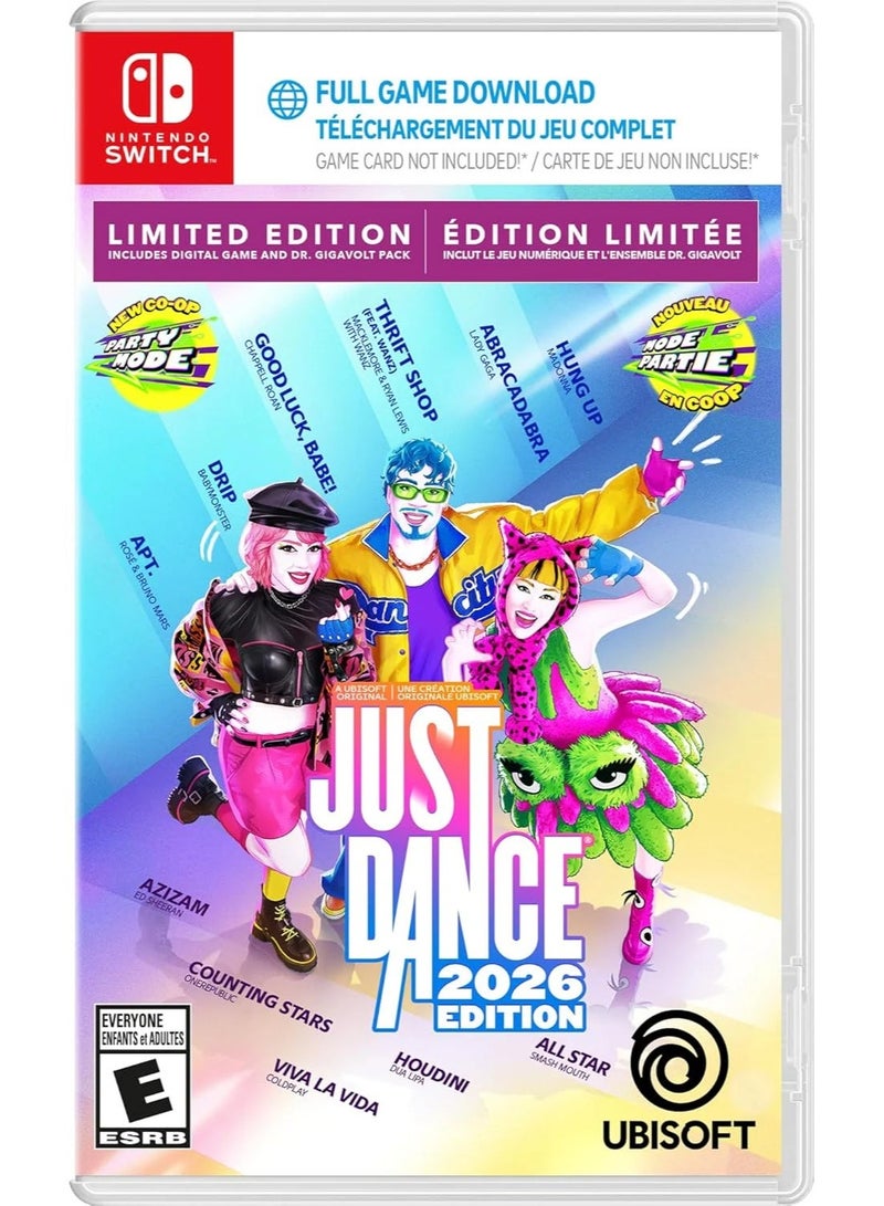 Ubisoft Just Dance 2026 Edition (Limited Edition) [CODE ONLY] - Nintendo Switch - nintendo_switch - Image 1
