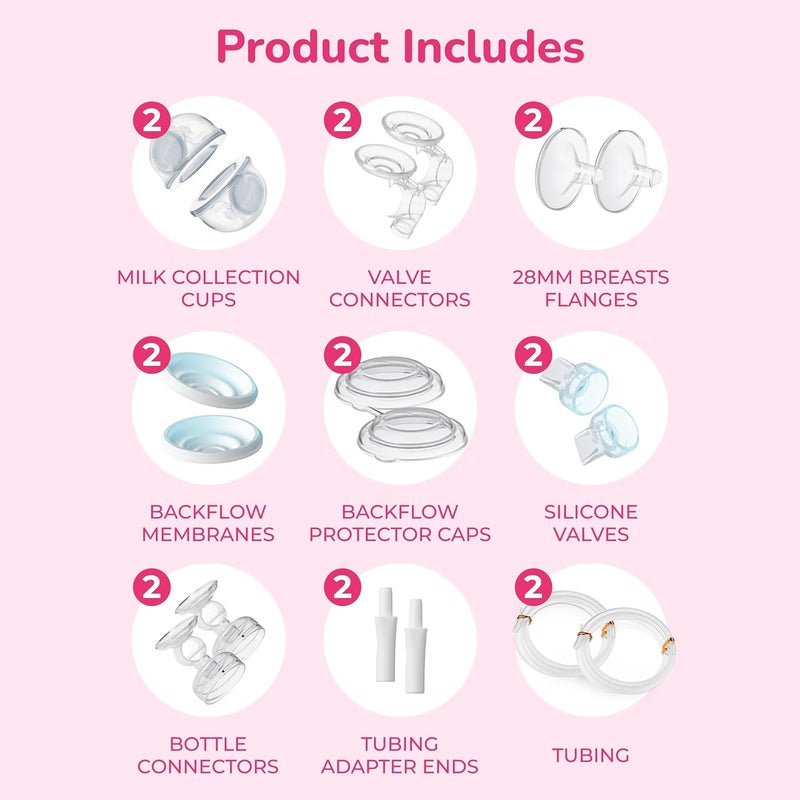 Spectra كؤوس حليب قابلة للارتداء من سبيكترا متوافقة مع مضخات الثدي سبيكترا 28 مم - Image 2