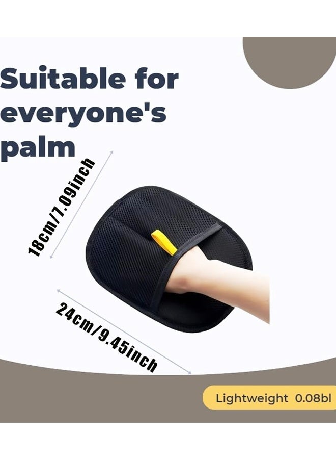 2PC Electrostatic Gloves Pet Hair,Glove Cat Mitt Mitten Static Reusable Tool Furniture Cleaning Animal Double Sided Grooming Magic Fur Dogs Mit - Image 2