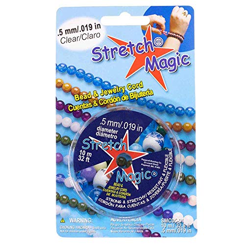 Stretch Magic 0.7mm Diameter Stretch Magic Bead Jewelry Elastic Cord Line Clear Black 5 Meter - Image 1