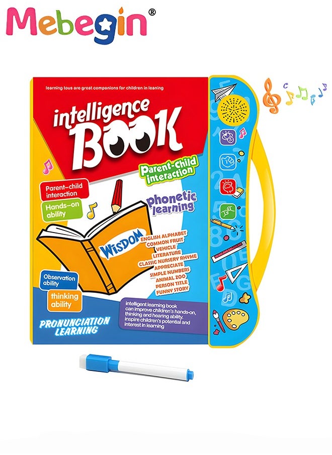 MEBEGIN English Reading Machine for Kids, Baby Electronic Learning Book, Early Educational Intelligent Book, Development Activity Toys Gifts for Kids Age 3+  - Image 1