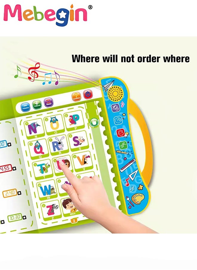 MEBEGIN English Reading Machine for Kids, Baby Electronic Learning Book, Early Educational Intelligent Book, Development Activity Toys Gifts for Kids Age 3+  - Image 4