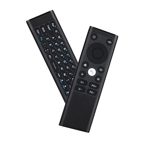iPazzPort Mini Bluetooth Keyboard with Gyroscopic Air Mouse - Universal PC Remote for Nvidia Shield/Smart TV/Laptop, IR Learning, Rechargeable Aluminum Alloy, Type-C, 30ft Range - Image 1