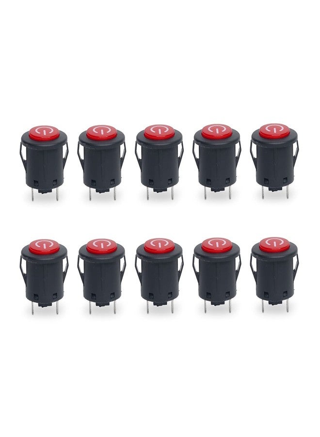 Electronicspices Electronic Spices SPCO ON/OFF/ON 3 Pin Self Lock Push Button Switch Pack of 10 - Image 1