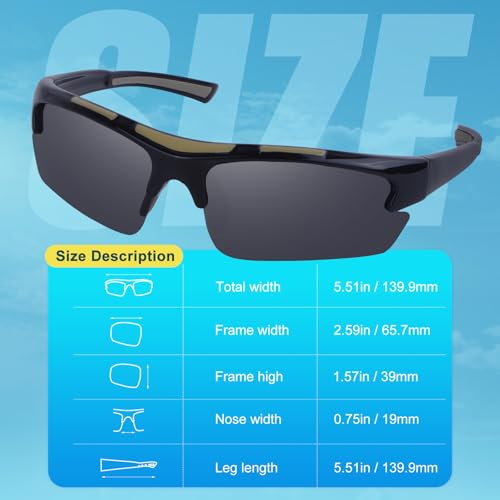 Duduma Polarized Sports Sunglasses for Men Women Fishing Cycling Running Golf Driving Glasses Tr62 Superlight Frame - Image 4