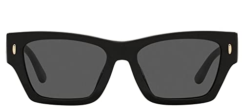 Tory Burch Women's TY7169U Universal Fit Rectangular Sunglasses, Black, 52mm - Image 2