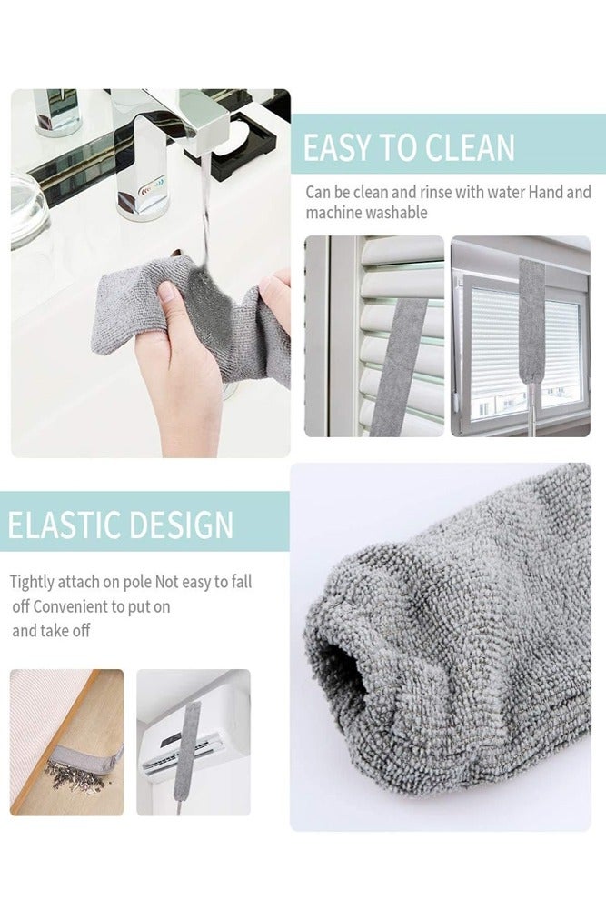 BELLSBERRY مجموعة مناشف ميكروفايبر قابلة للتعديل 4 في 1 - مقبض قابل للتمديد لتنظيف الأسقف العالية والأثاث - Image 5