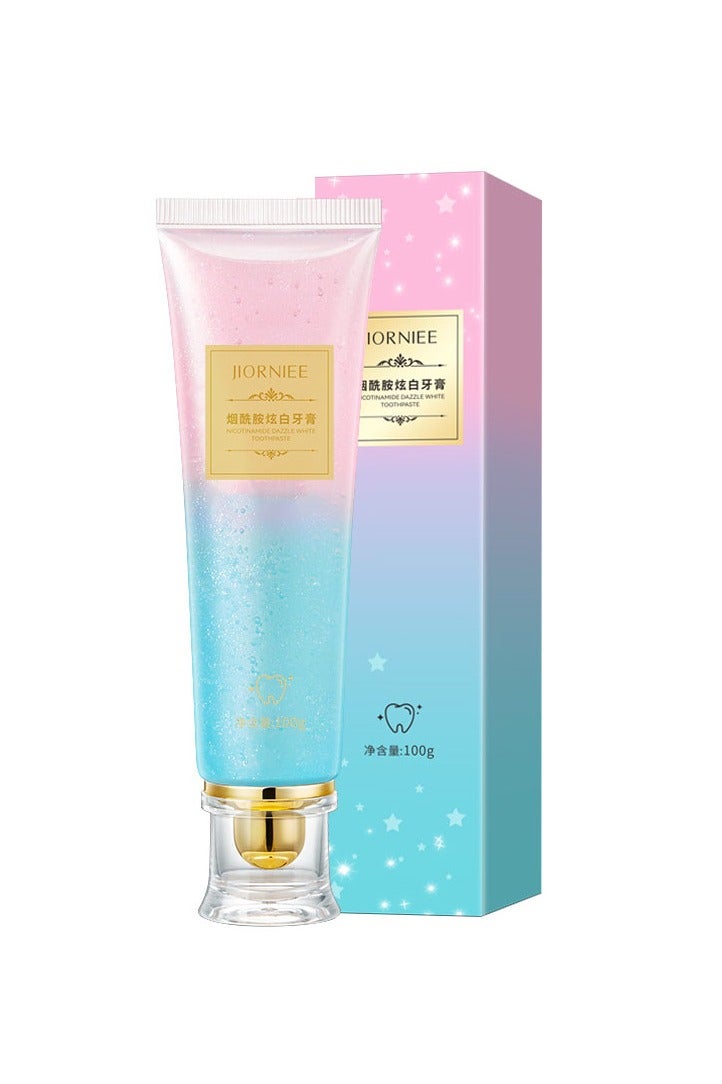 ORALHOE Niacinamide Whitening Toothpaste, Dazzling White Toothpaste Fresh Breath Niacinamide, Body Accel Niacinamide Whitening Toothpaste 100g - Image 1