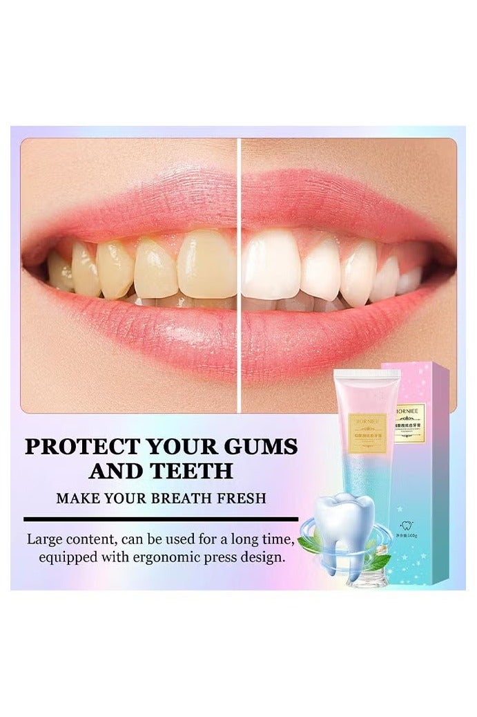 ORALHOE Niacinamide Whitening Toothpaste, Dazzling White Toothpaste Fresh Breath Niacinamide, Body Accel Niacinamide Whitening Toothpaste 100g - Image 4