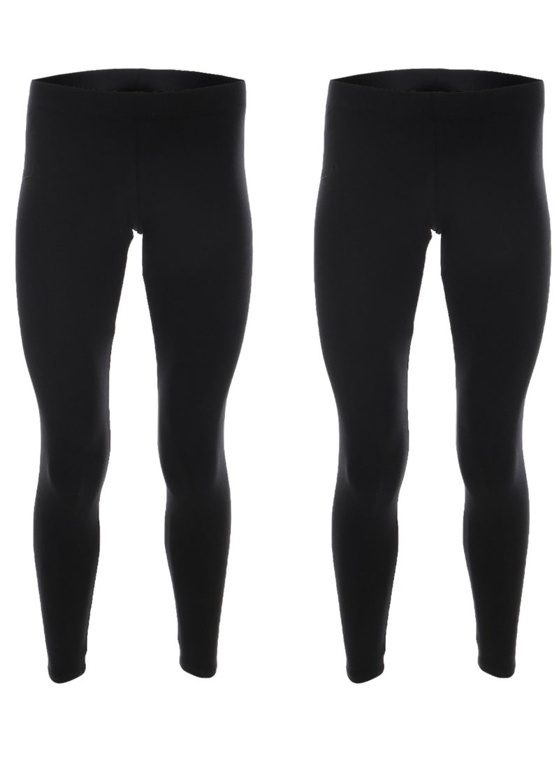 Mesery Bundle OF Two Cotton Women Legging - Black  - Image 1