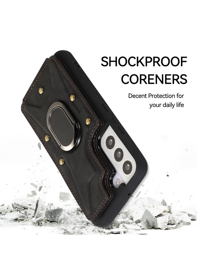 S-TOP Case For Samsung Galaxy S22 5G Armor Ring Wallet Back Cover Phone Case - Image 3