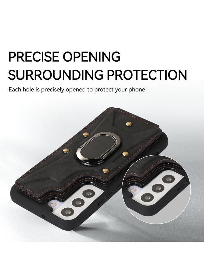 S-TOP Case For Samsung Galaxy S22 5G Armor Ring Wallet Back Cover Phone Case - Image 5