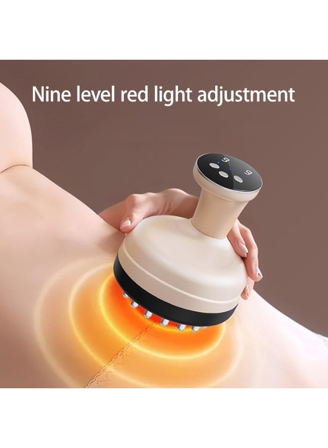 Arabest Meridian Brush Massage Body Relaxation Waist Meridian Pressure Brush Electric Therapy Massage Tools Skin(White) - Image 2