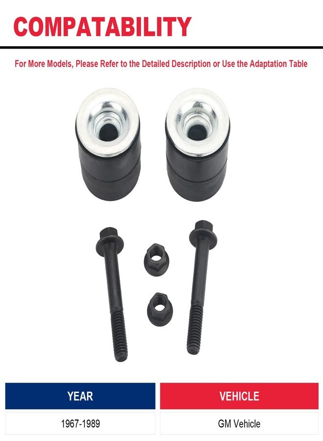 VASTAUTO Radiator Rubber Mount Radiator Rubber Core Support Body Mount Bushings & Bolts Fit for GM 1967-1989 - Image 2