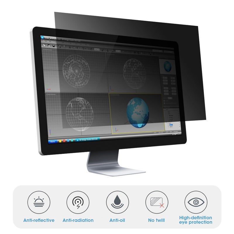 21.5in 16:9 Screen AntiPeeping Film Monitor Protective Filter Accessory for Desktop Computer - Image 1