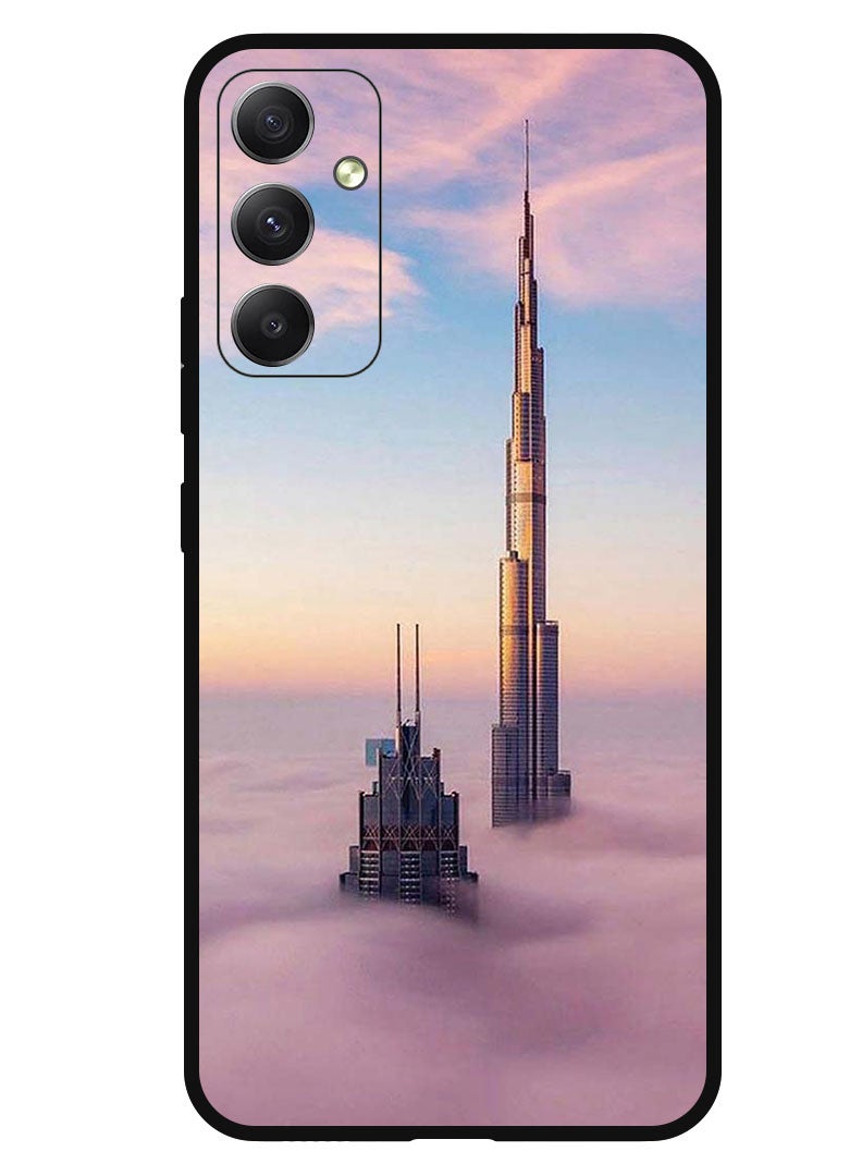 Theodor Protective Case Anti Scratch Shock Proof Bumper Cover For Samsung Galaxy F14 Burj Khalifa In Clouds - Image 1