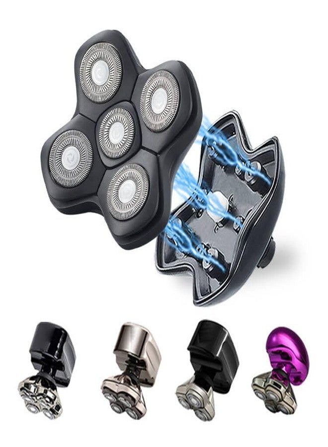WAHFOX 5 Blades Magnetic Shaver Replacement heads for SKULL SHAVER HEAD SHAVER - Image 1