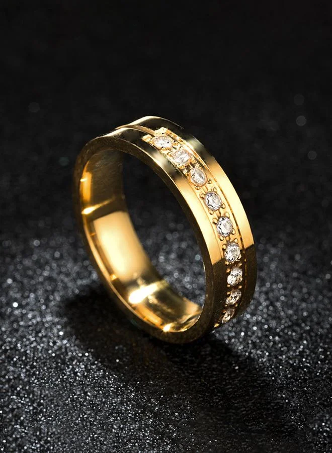 Take Two Gold Ring with Crystal Accent