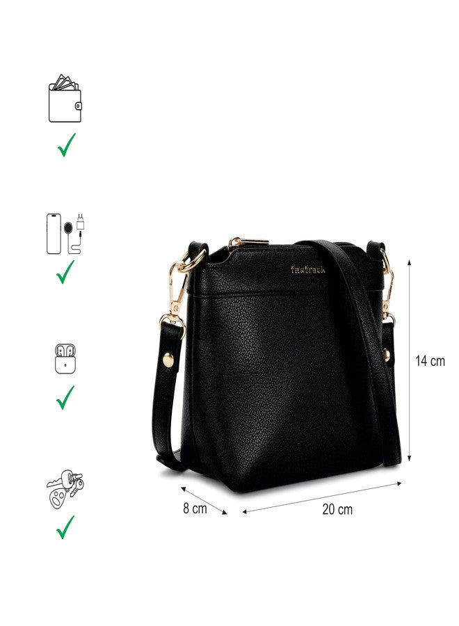 Fastrack Off Duty Sling Bag for Women | Small Size with Top Zip Closure, Detachable & Adjustable Sling Belt & Inner Access Pockets | Trendy Everyday Sling Bag - Image 4