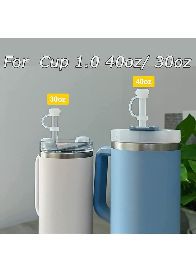 3 Set Silicone Spill Proof Stopper Compatible with Stanley Cup 1.0 40oz/ 30oz(White)