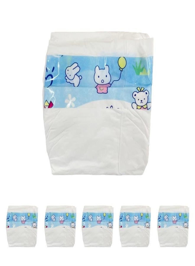 scnbom Reborn Baby Dolls Diapers for 18-24 inch Newborn Doll Reusable Accessories 6-Piece Pack - Image 2