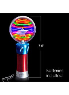 ArtCreativity Light Up Magic Ball Toy Wand For Kids Flashing Led Wand For Boys And Girls Thrilling Spinning Light Show Batteries Included Fun Gift Or Birthday Party Favor Classroom Prizes  - Image 4