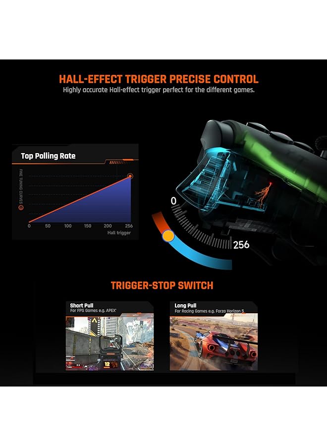 BIGBIG WON Wireless Controller Rainbow 2 Pro Pc Controllers Motion Aiming Hall Triggers Alps Joystick Custom Button 3.5Mm Audio Gaming Controller For Pc Windows/Android/Ios/Switch Controllers - Image 5