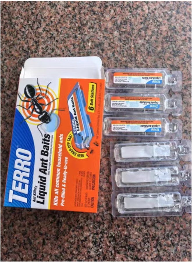 Terro 6-Piece Liquid Ant Bait Clear 17*12*3cm - Image 5