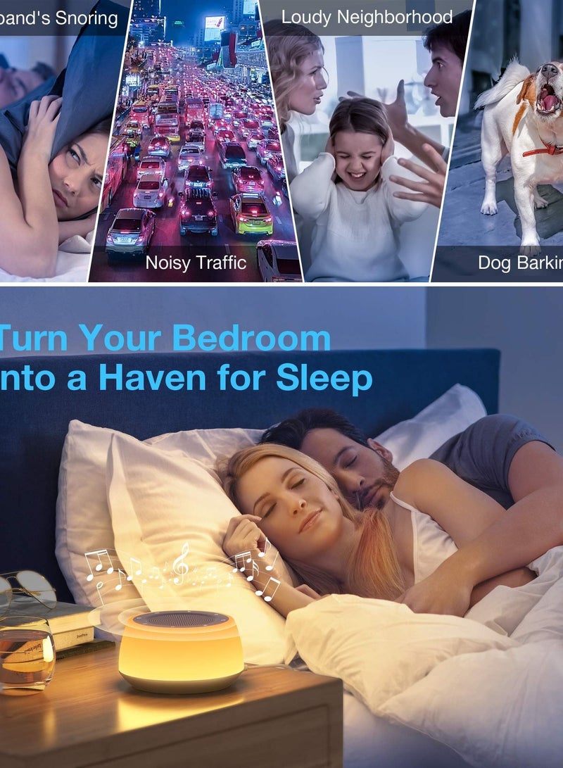 White Noise Machine Baby, Baby Sound Kids with Night Light, Portable for Sleeping - Image 3