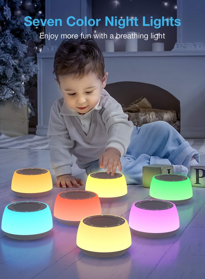 White Noise Machine Baby, Baby Sound Kids with Night Light, Portable for Sleeping - Image 4