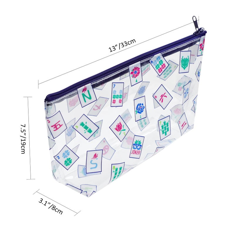 Jongyance Empty Clear Mahjong Tiles Bag, Mahjong Bag for American Mahjong Tile Set (Case Only) - Image 2
