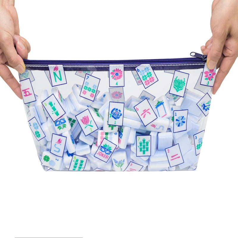Jongyance Empty Clear Mahjong Tiles Bag, Mahjong Bag for American Mahjong Tile Set (Case Only) - Image 4