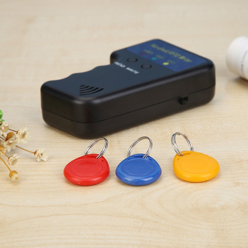 125KHz Handheld RFID Writer with 3 Rewritable ID Keyfobs for Reading Writing EM4305 T5577 Cards Tags - Image 5