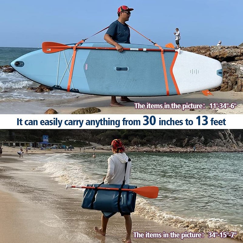 Kolti Paddle Board Carry Strap, Adjustable Heavy-Duty SUP Carrying Support Strap for Surfboard Stand Up Paddleboard Canoe Longboard Carry Belt Paddle Board Accessories - Image 2