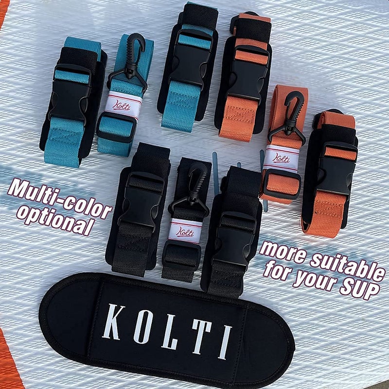 Kolti Paddle Board Carry Strap, Adjustable Heavy-Duty SUP Carrying Support Strap for Surfboard Stand Up Paddleboard Canoe Longboard Carry Belt Paddle Board Accessories - Image 4