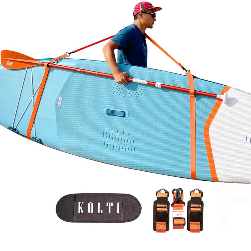 Kolti Paddle Board Carry Strap, Adjustable Heavy-Duty SUP Carrying Support Strap for Surfboard Stand Up Paddleboard Canoe Longboard Carry Belt Paddle Board Accessories - Image 1