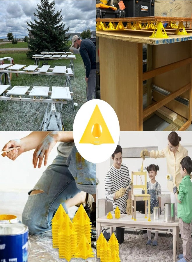 YAFIYGI 20 PCS Painters Points Painters Pyramid Stands Door Painting Triangles Paint Triangle Stands Paint Cones Pouring Support Tripods Great Holders for Painting Cones Points Stand Paint Pyramids - Image 3