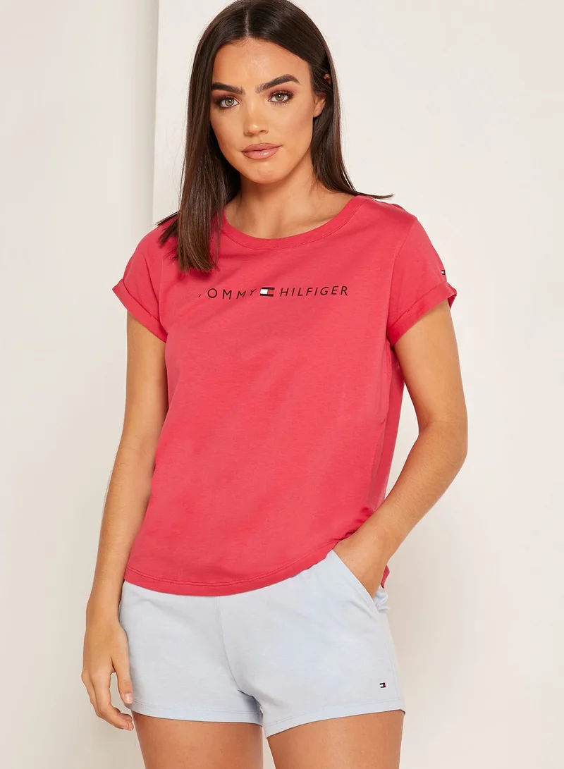 TOMMY HILFIGER Logo T-Shirt & Shorts Set