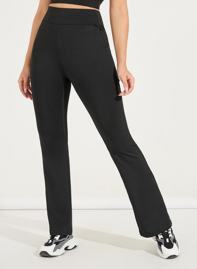 ستايلي اكتيف ليقنز بحواف واسعة وشريط عاكس للضوء - Image 3